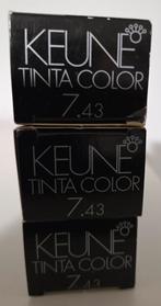 3 nieuwe tubes Keune Tinta Color haarverf 7.43, Ophalen of Verzenden, Nieuw, Overige typen