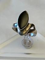 Art Deco zilveren ring Onyx ., Verzenden, Dame, Zilver, Zilver
