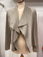 Marc Cain jasje vest maat 4 L 40 suedine bruin beige, Ophalen of Verzenden, Zo goed als nieuw, Maat 38/40 (M), Beige