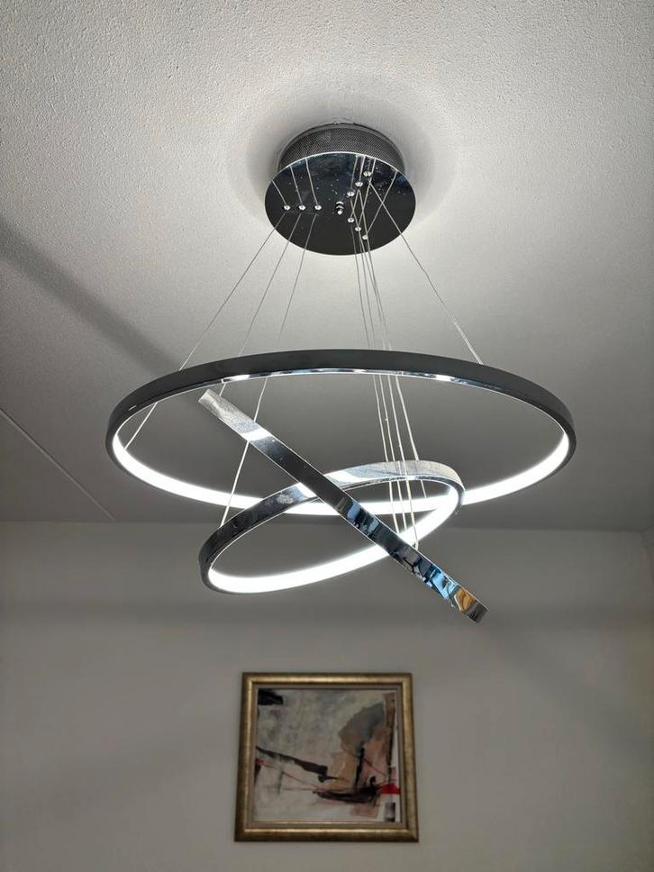 Moderne LED Plafondlamp met Verstelbare Ringen, Huis en Inrichting, Lampen | Plafondlampen, Zo goed als nieuw, Metaal, Ophalen of Verzenden