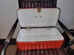 Vintage Broodtrommel - Rood Emaille, Huis en Inrichting, Ophalen of Verzenden, Gebruikt