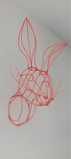 Muur decoratie - Konijn Neon, Ophalen, Zo goed als nieuw