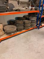 55 oude houten schalen, Ophalen, Gebruikt, Schaal, Rond