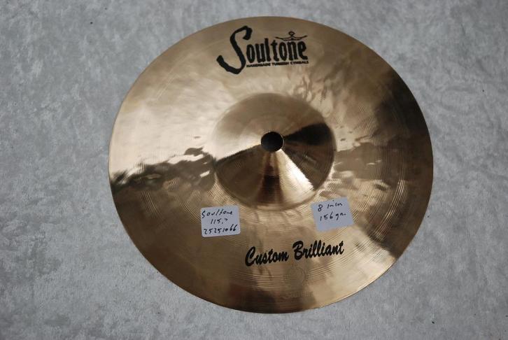 NIEUW! Soultone Custom briljant Splash bekken 156gr 8 inch, Muziek en Instrumenten, Instrumenten | Onderdelen, Nieuw, Drums of Percussie