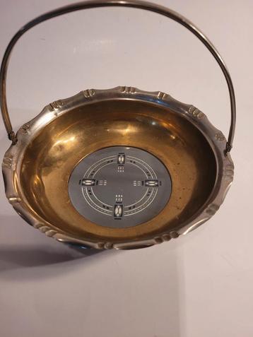 Jugendstil schaal Villeroy & Boch Dresden antiek goudkleurig beschikbaar voor biedingen