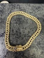 Prachtige 14 karaats gouden cuban armband, Ophalen of Verzenden, Goud
