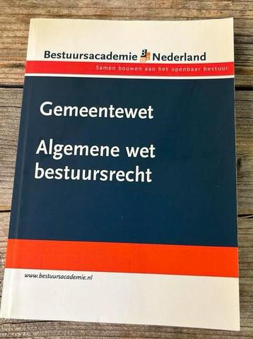 Gemeentewet Algemene wet bestuursrecht beschikbaar voor biedingen