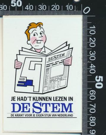 Sticker: De Stem - Je had het kunnen lezen in beschikbaar voor biedingen