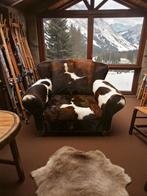 Tricolor Koeienhuid Loveseat - Pakhuis21, Rustiek, Ophalen of Verzenden, Minder dan 150 cm, Nieuw