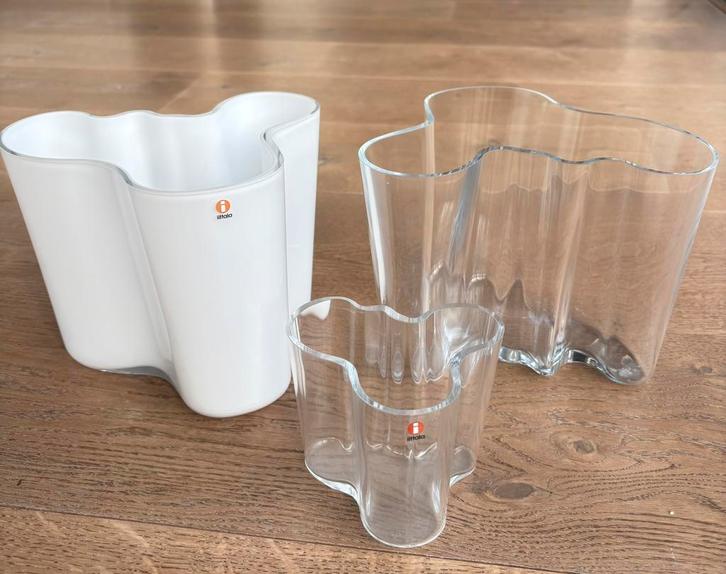 Iconische IIttala Alvar Aalto - per stuk of bundel, Huis en Inrichting, Woonaccessoires | Vazen, Zo goed als nieuw, Overige kleuren