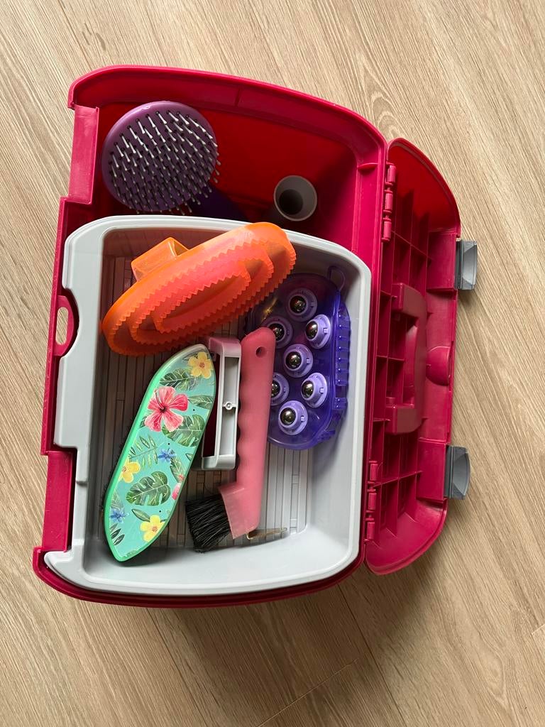 Poetskoffer met borstels paard, Dieren en Toebehoren, Ophalen, Gebruikt, Recreatie