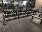 Technogym PU Dumbbellset 4-36kg + Rekken - Goede Staat, Ophalen, Dumbbell, Armen, Zo goed als nieuw