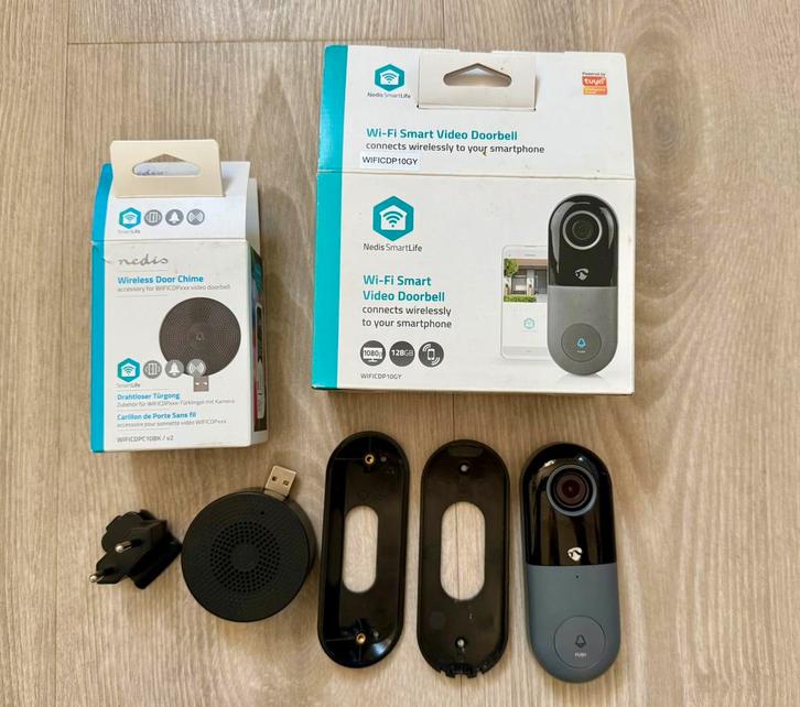 Wifi Smart Video deurbel Nedis SmartLife, Huis en Inrichting, Deurbellen, Zo goed als nieuw, Ophalen of Verzenden