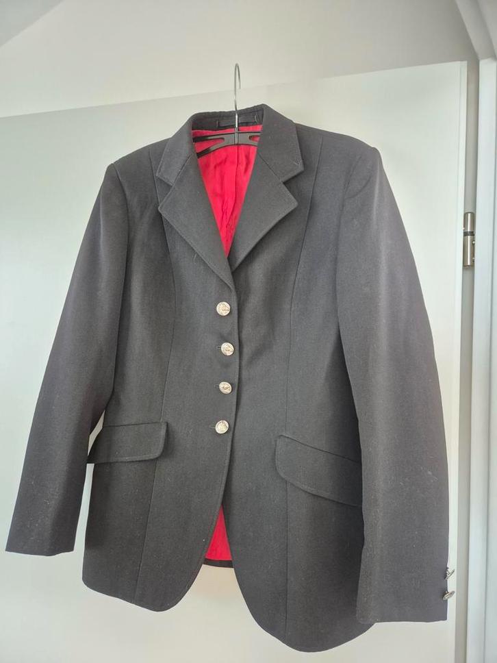 Wedstrijdjasje Paardrijden - Zwart, Dieren en Toebehoren, Paardrijkleding, Zo goed als nieuw, Bovenkleding, Dressuur, Ophalen of Verzenden