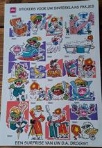 Retro vel Sinterklaas naamstickers (D.A. drogist), Ophalen of Verzenden