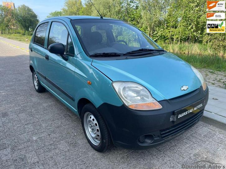 Chevrolet Matiz 0.8 Pure GEEN STUURBEKRACHTIGING / APK 2025, Auto's, Chevrolet, Te koop, Matiz, ABS, Airbags, Alarm, Startonderbreker