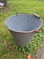 Zinken emmer, Tuin en Terras, Bloembakken en Plantenbakken, Ophalen, Tuin, Minder dan 60 cm, Rond