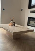 Eichholtz Design Travertin Salontafel – Nieuwstaat, Overige materialen, Zo goed als nieuw, Minder dan 50 cm, Rechthoekig