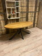Robuuste ovale eetkamertafel Carel nu €349! 5 maten OP IS OP, Vijf personen of meer, Metaal, Ovaal, Nieuw