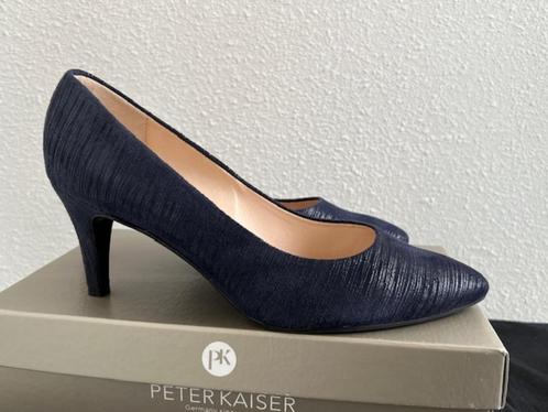 PETER KAISER Ellana pumps blauw streep 73291/661 7 1/2-41, Kleding | Dames, Schoenen, Zo goed als nieuw, Pumps, Blauw, Verzenden