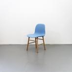 3 Normann Copenhagen Form stoel Blauw eiken hout, Niet ingevuld, Hout, Blauw, Nieuw