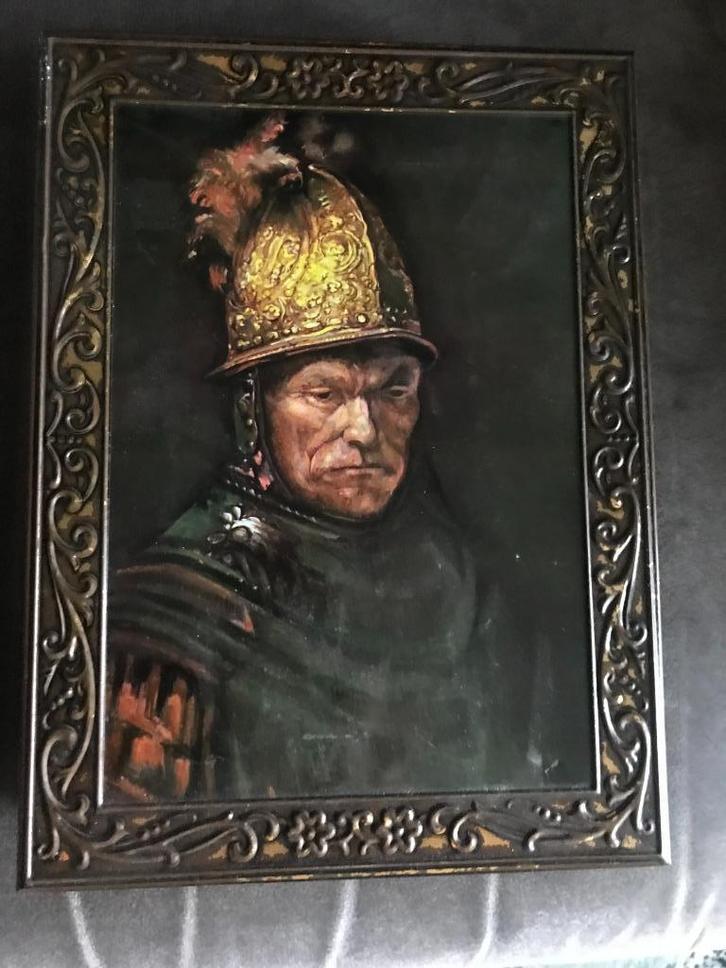 Koekblik / Koektrommel Rembrandt., Verzamelen, Blikken, Gebruikt, Koek(jes), Overige merken, Ophalen of Verzenden