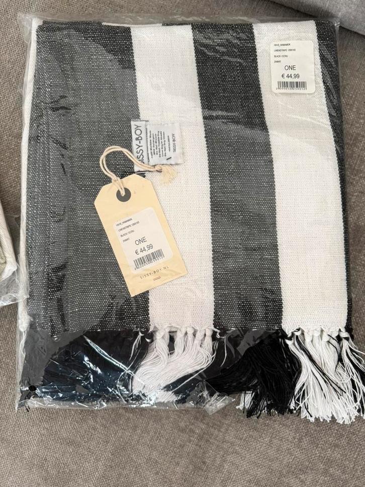 Hamamdoek 100% linnen Sissyboy, Huis en Inrichting, Badkamer | Badtextiel en Accessoires, Nieuw, Overige kleuren, Ophalen of Verzenden