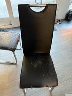 6 eetkamerstoelen gratis, Ophalen, Gebruikt, Zwart, Vijf, Zes of meer stoelen