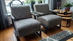 Twee fauteuils in bruin/grijs - rookvrij, Ophalen, Gebruikt, Stof, Modern