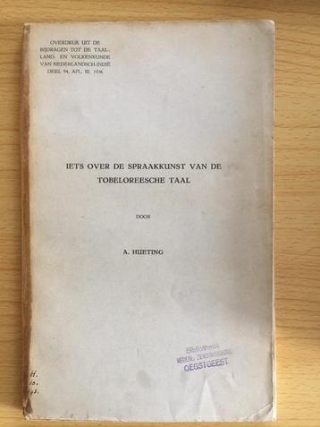 Iets over de spraakkunst van de taal der Tobelo's, Halmahera beschikbaar voor biedingen