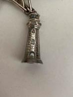 Zilveren bedel grote(3.5cm)vuurtoren voor bedelarmband, Ophalen of Verzenden, Zo goed als nieuw, Zilver