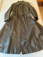 Bruine leren jas met ceintuur - Maat XS, Bruin, Ophalen of Verzenden, Maat 36 (S), Gedragen