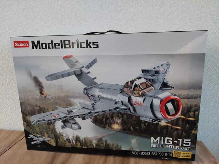 Sluban MIG- 15 Russische leger straaljager nieuw, Kinderen en Baby's, Speelgoed | Bouwstenen, Nieuw, Ophalen of Verzenden