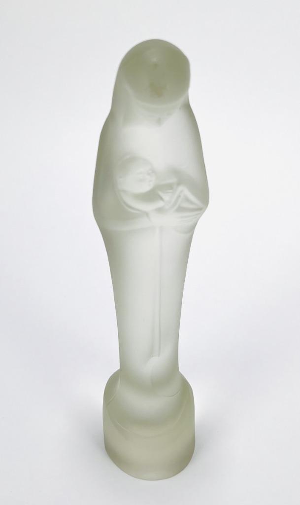 Art Deco beeld “Madonna met kind”, ontwerp Stef Uiterwaal, Antiek en Kunst, Antiek | Glas en Kristal, Ophalen of Verzenden