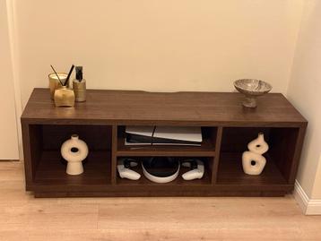 Walnoot bruin Japandi tv-meubel (126 cm breed)