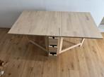 Norden Klaptafel IKEA met lades, Huis en Inrichting, Tafels | Sidetables, Ophalen, 100 tot 150 cm, Zo goed als nieuw, Rechthoekig