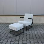 Nieuwe Gispen 405LA met voetenbank GT443 Mat zwart frame., Huis en Inrichting, Fauteuils, Ophalen, Minder dan 75 cm, Nieuw, Metaal