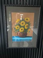 Bloemenstilleven in lijst, Antiek en Kunst, Kunst | Schilderijen | Klassiek, Ophalen of Verzenden