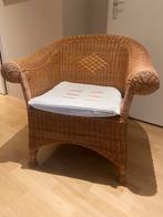 Rieten fauteuil, Huis en Inrichting, Fauteuils, Ophalen, Minder dan 75 cm, Riet of Rotan, Zo goed als nieuw