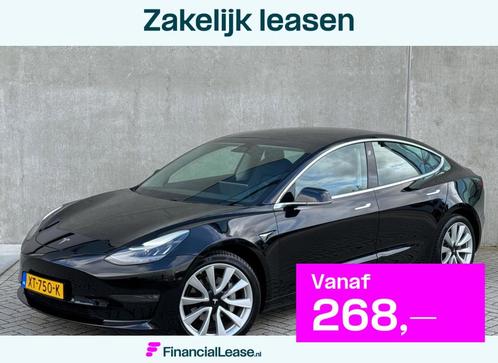 Tesla Model 3 Long Range 75 kWh 2019 Zwart 19"|NAP|AUTOPILOT, Auto's, Tesla, Bedrijf, Lease, Financial lease, Model 3, ABS, Airbags