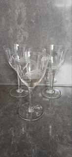 Korenaar glazen 3 stuks, op pootje, Ophalen of Verzenden