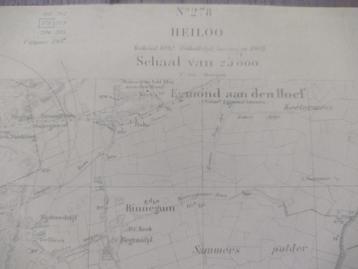 278 / Heiloo Bakkum Zevenhuizen Rinnegum Plattegrond 1907 beschikbaar voor biedingen
