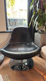 Ikea Tirup Fauteuils Zwart Leer 1990, Huis en Inrichting, Fauteuils, Ophalen of Verzenden, Zo goed als nieuw, 50 tot 75 cm, Leer