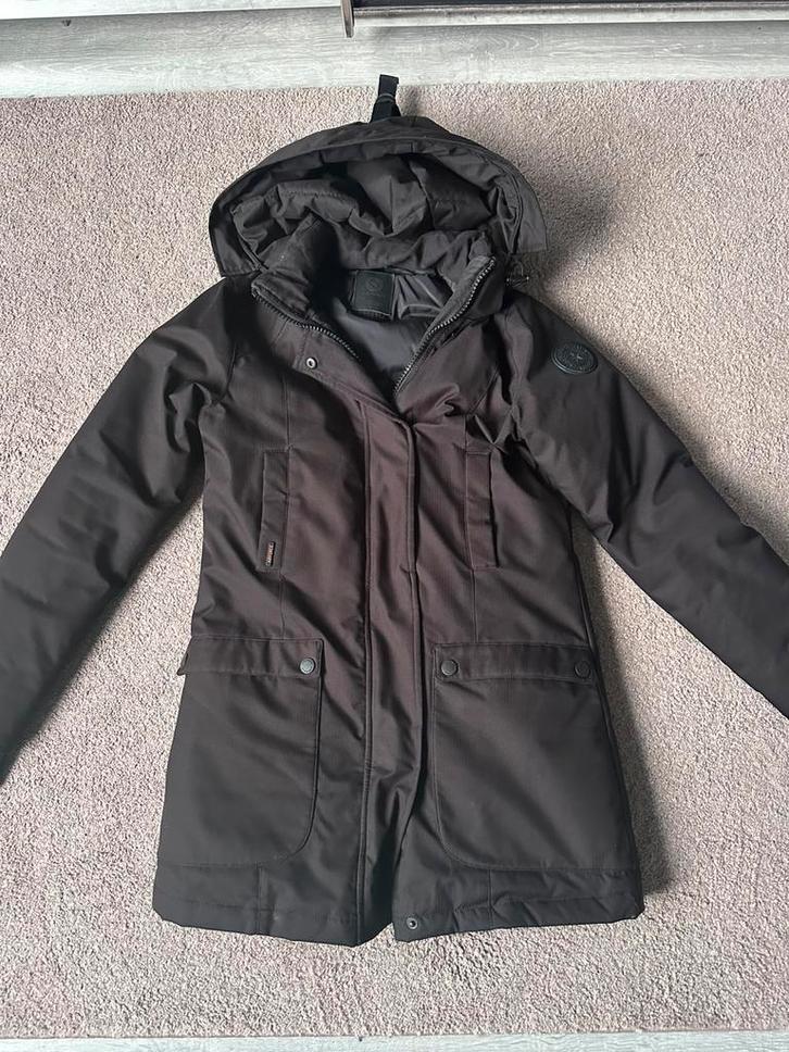 Airforce slim-fit parca winterjas maat XS, Kleding | Dames, Jassen | Winter, Zo goed als nieuw, Maat 34 (XS) of kleiner, Zwart