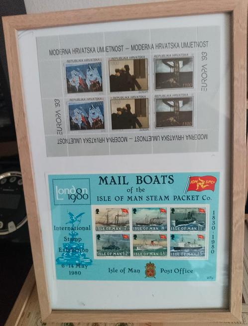 Ingelijste Postzegel Collectie, Postzegels en Munten, Postzegels | Volle albums en Verzamelingen, Buitenland, Ophalen of Verzenden