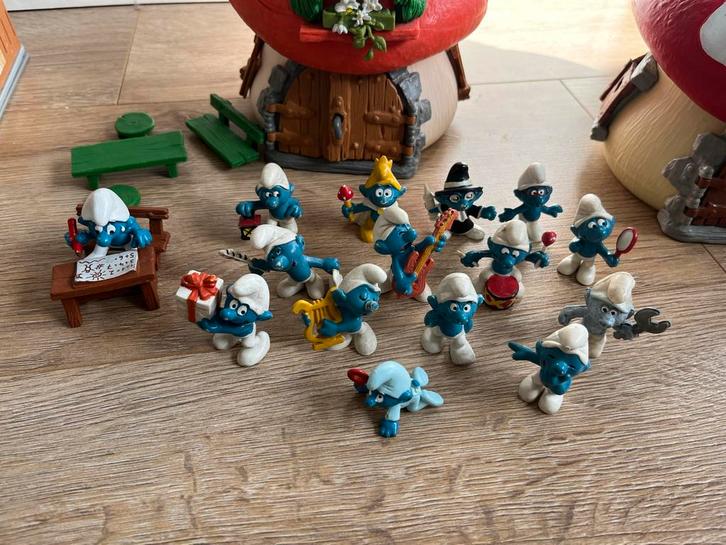 Vintage Smurfen Collectie, Verzamelen, Smurfen, Gebruikt, Poppetje, Figuurtje of Knuffel, Verschillende Smurfen, Ophalen of Verzenden