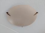 Plafondlamp, Plafonniere, Ophalen of Verzenden, Gebruikt, Glas, Minder dan 50 cm