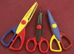 3  knutselscharen, profiel schaar, kartelschaar, golfschaar, Hobby en Vrije tijd, Knutselen, Ophalen of Verzenden, Nieuw, Knutselwerk