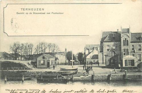 (378-322-003) Terneuzen Nieuwstraat met Postkantoor, Verzamelen, Ansichtkaarten | Nederland, Zeeland, Verzenden