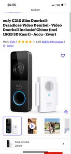 eufy C210 Slim Video Deurbel - Draadloos, Huis en Inrichting, Ophalen of Verzenden, Ingebouwde camera, Nieuw, Draadloos